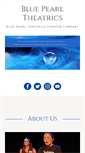 Mobile Screenshot of bluepearltheatrics.com