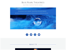Tablet Screenshot of bluepearltheatrics.com